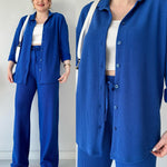 SHOPPILINK'S-Two Piece Suit Button Co-Ord Casual Set