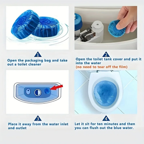 Imported Toilet Bowl Cleaner Tablets (Pack Of 10)