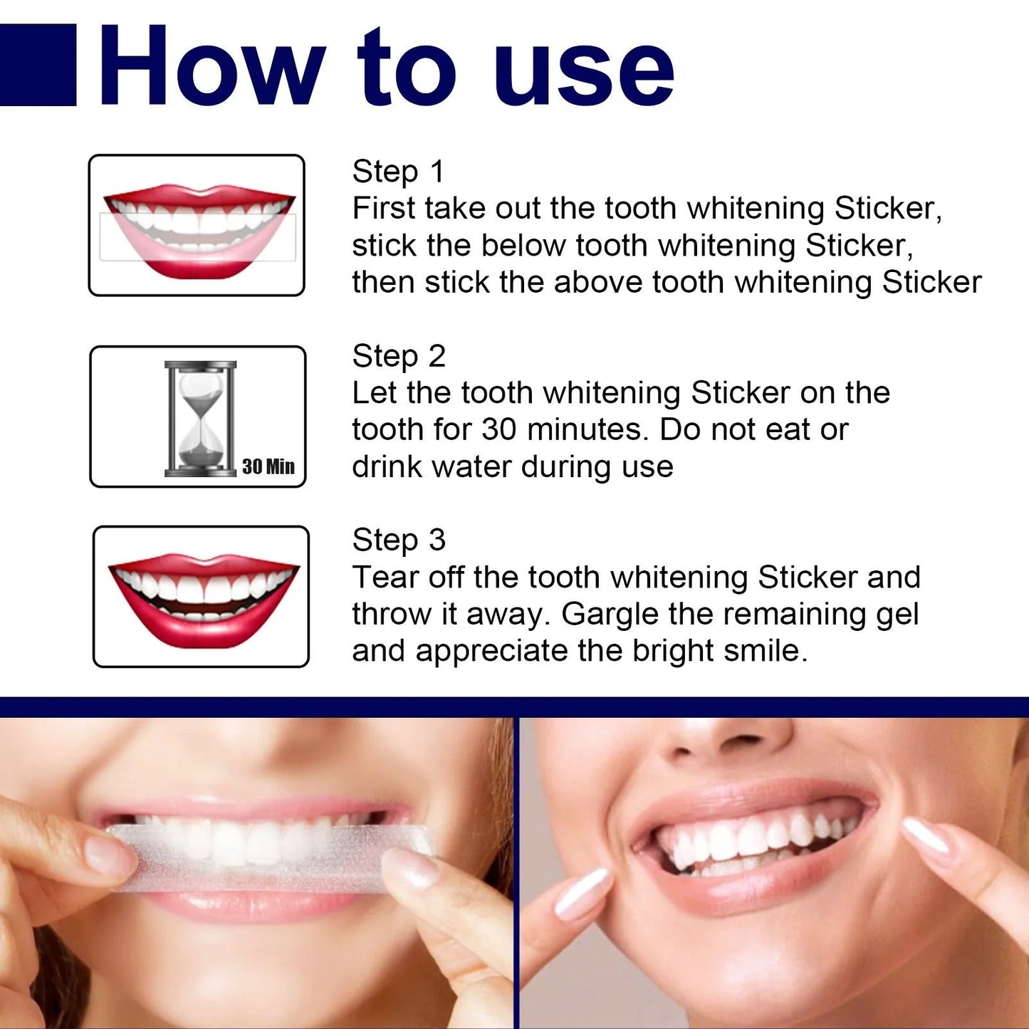 Purple Magic Teeth Whitening Strips - Self Dissolving (14 Strips)