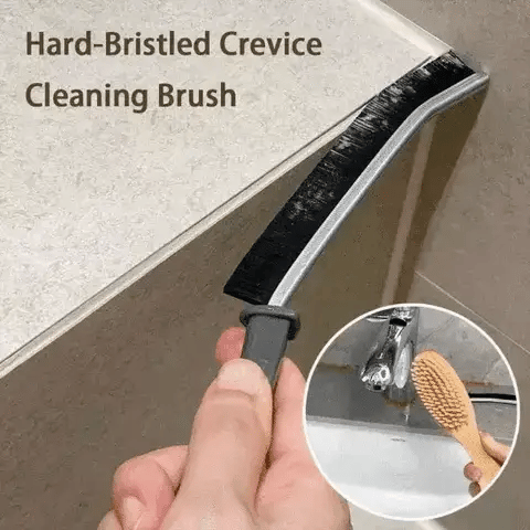 Multipurpose Hard Bristled Crevice Cleaning Brush (Buy 1 Get 1 Free)
