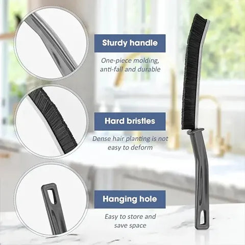 Multipurpose Hard Bristled Crevice Cleaning Brush (Buy 1 Get 1 Free)