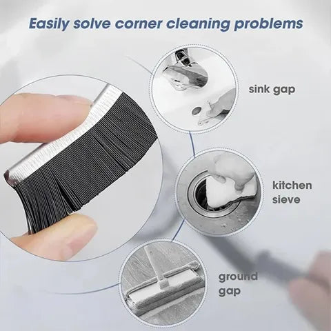 Multipurpose Hard Bristled Crevice Cleaning Brush (Buy 1 Get 1 Free)